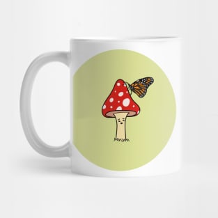 Kind Mushroom and Butterfly Mug